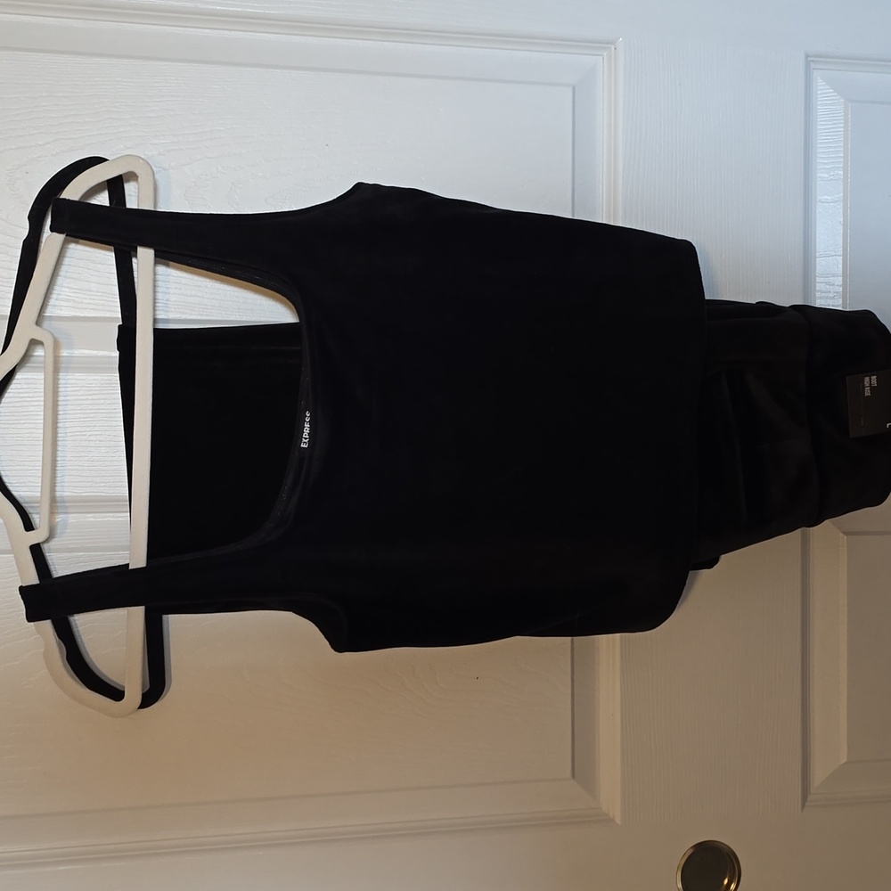 Express 2 Piece Velour Top + Velour Bootcut Pant Large L New NWT